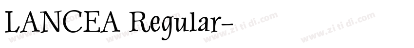 LANCEA Regular字体转换